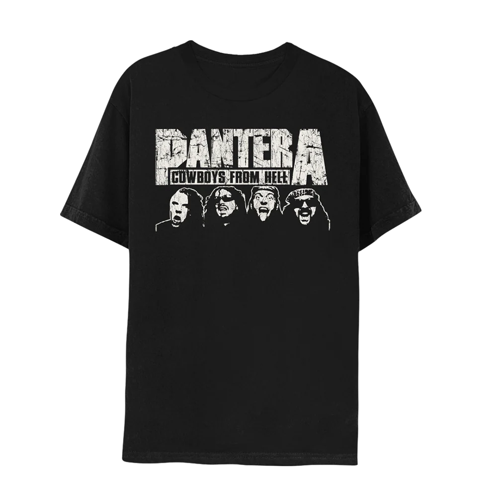Cowboys From Hell World Tour 2024 Black T-Shirt