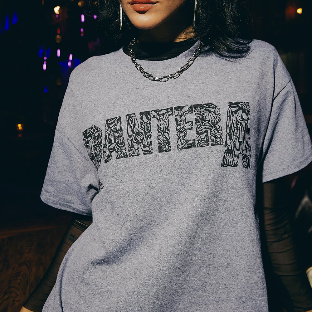 Heather Gray Angry Logo T-Shirt - Image 3