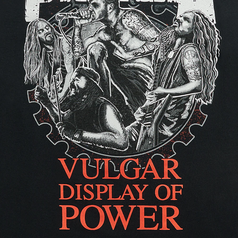 Vulgar Display of Power Band Illustration T-Shirt - Image 3